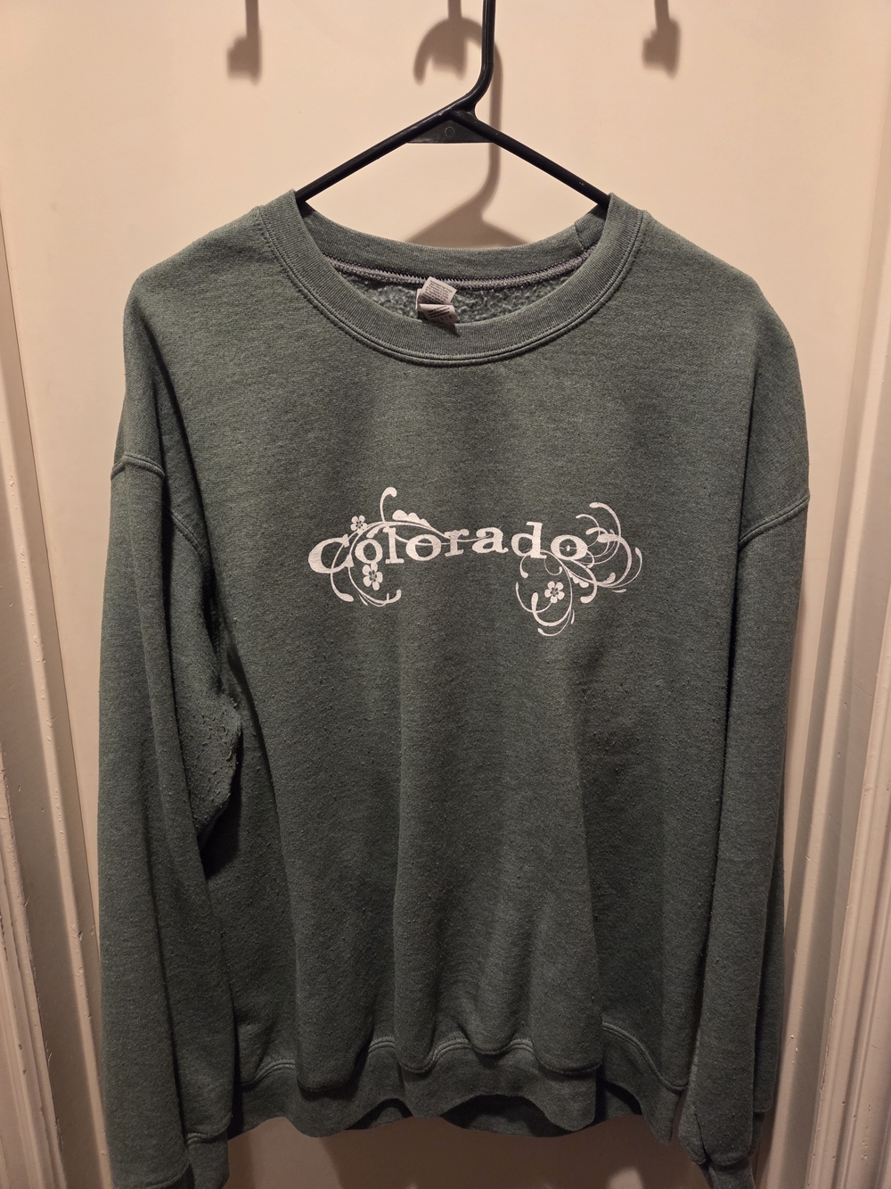 Colorado Graphic Crewneck Sweatshirt - Sage Green